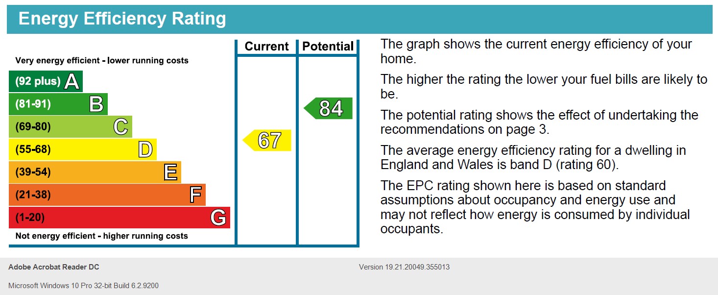 Energy Performance Certificate for Leslie Road, Forest Fields