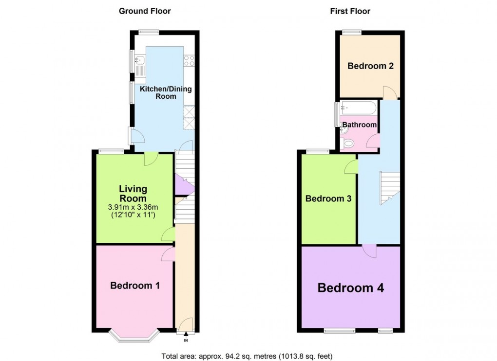 Floorplan for Leslie Road, Forest Fields