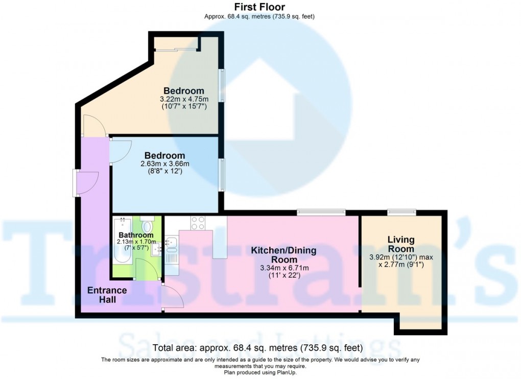 Floorplan for Aria Court, Mansfield Road, Nottingham