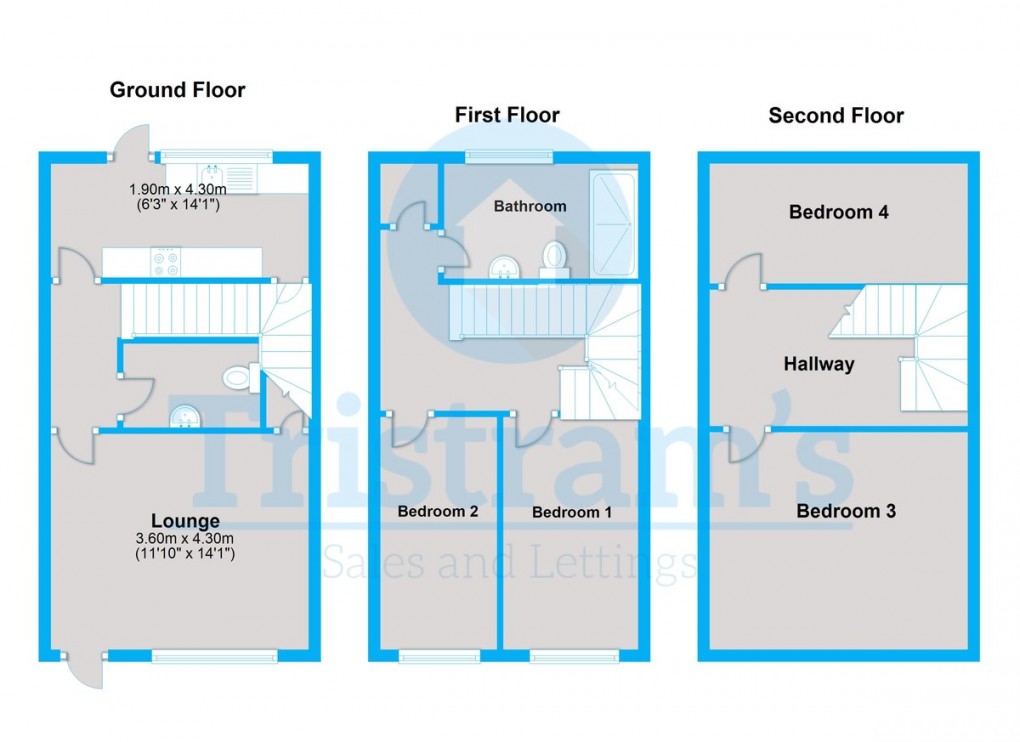 Floorplan for Bluecoat Close, City Centre