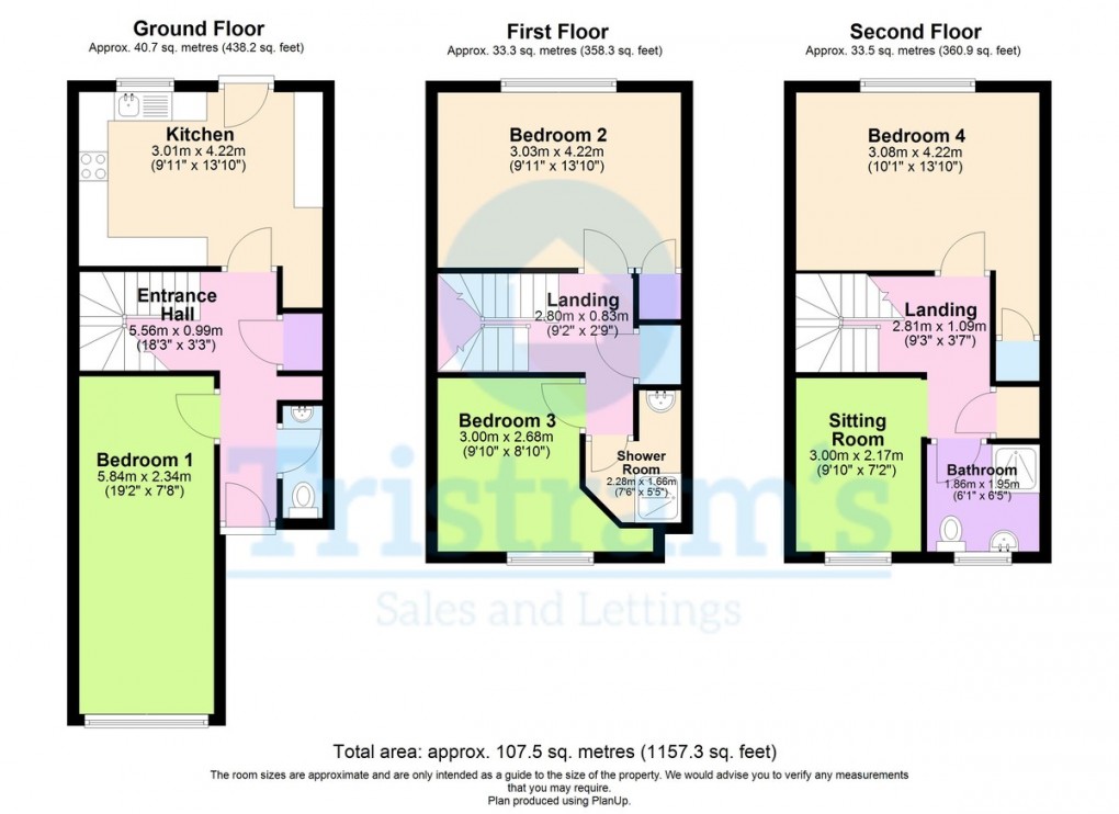 Floorplan for Palmerston Gardens, City Centre