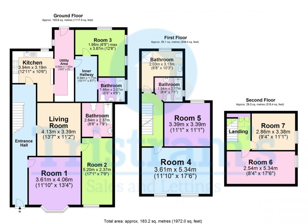 Floorplan for Epperstone Road, West Bridgford