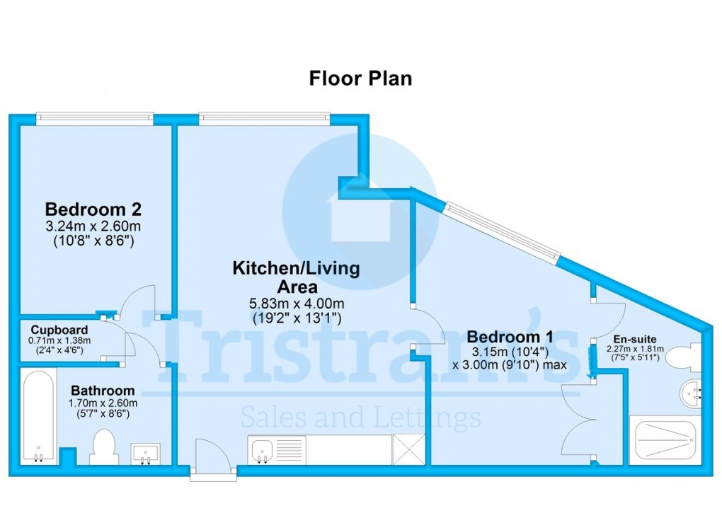 Floorplan for Hanley House, City Centre