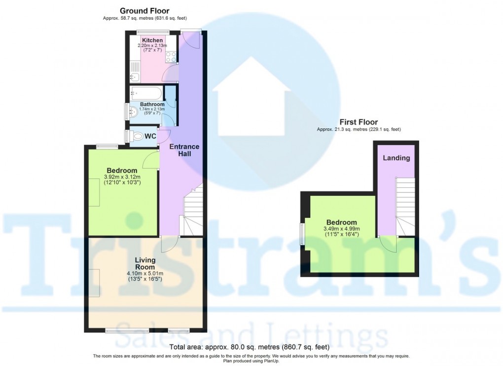 Floorplan for Sherwood, Nottingham