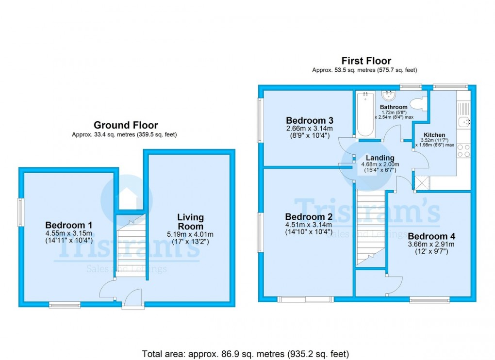 Floorplan for Loughborough Road, West Bridgford