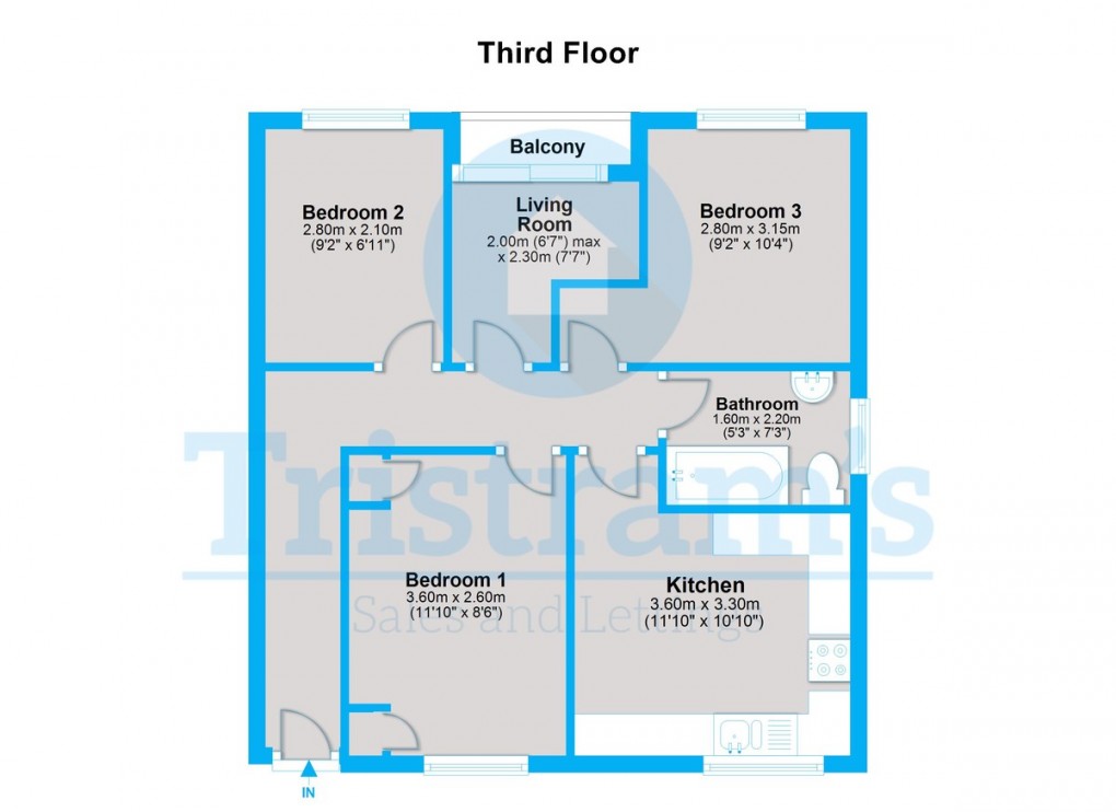 Floorplan for Loughborough Road, West Bridgford