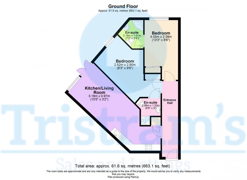 Floorplan for Flat 5, Park View Court, West Bridgford