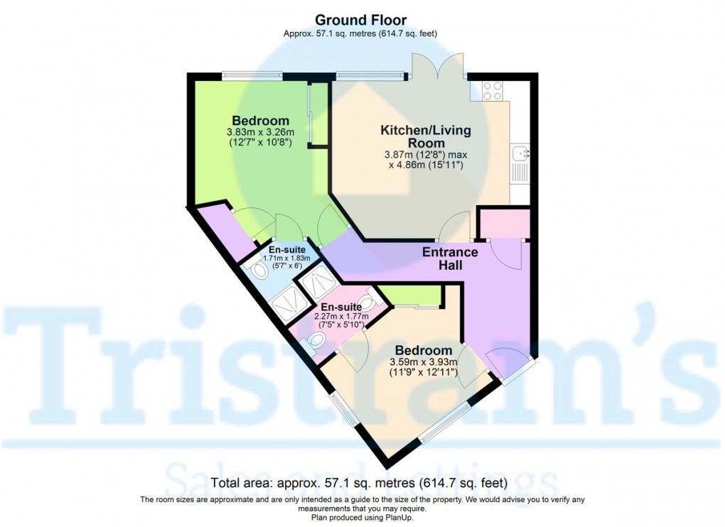 Floorplan for Flat 6, Park View Court, West Bridgford