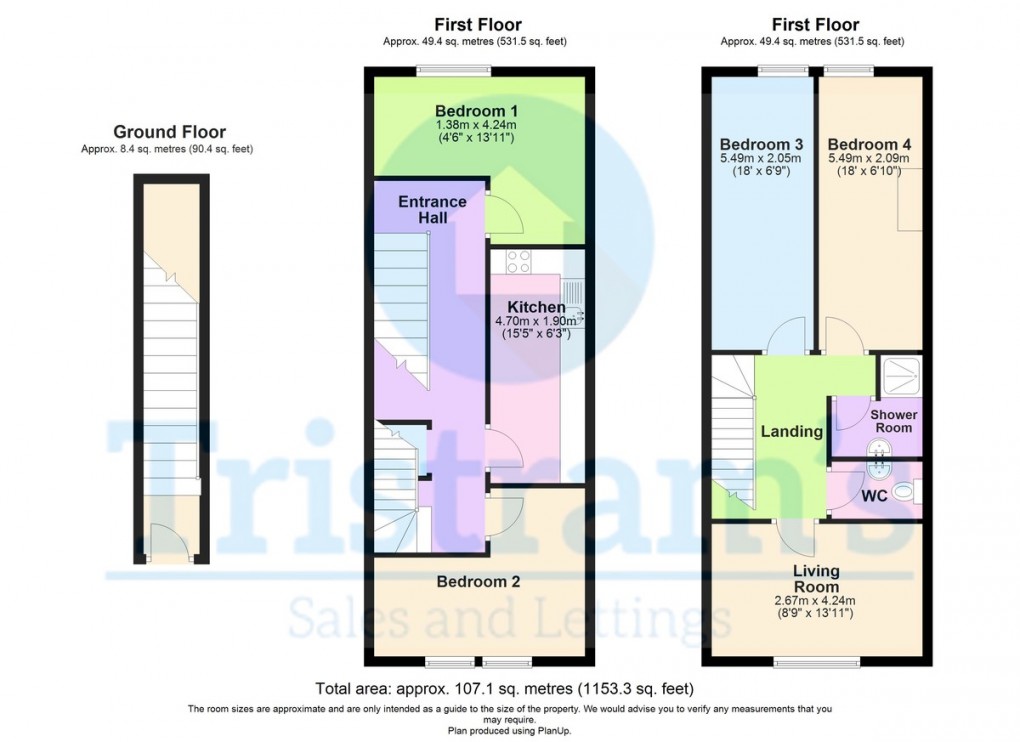 Floorplan for Goose Gate, City Centre