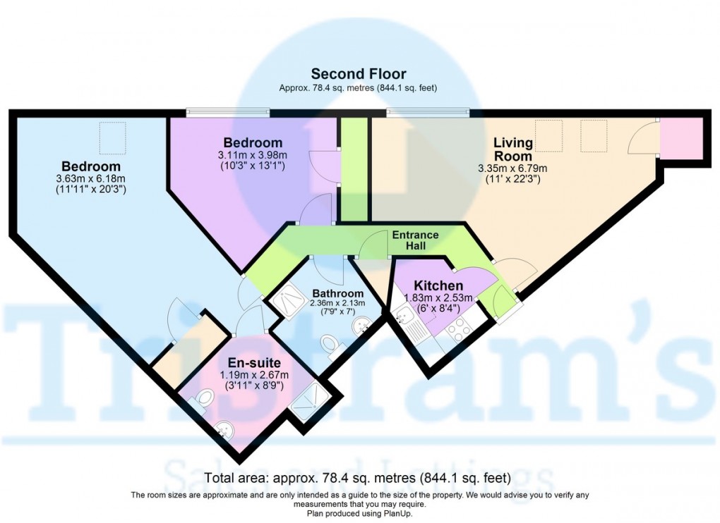 Floorplan for Flat 8, Park View Court, West Bridgford