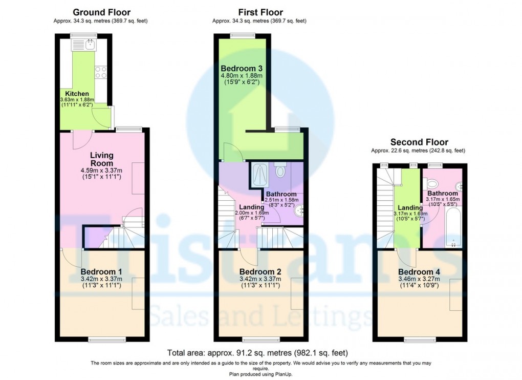 Floorplan for Hart Street, Lenton