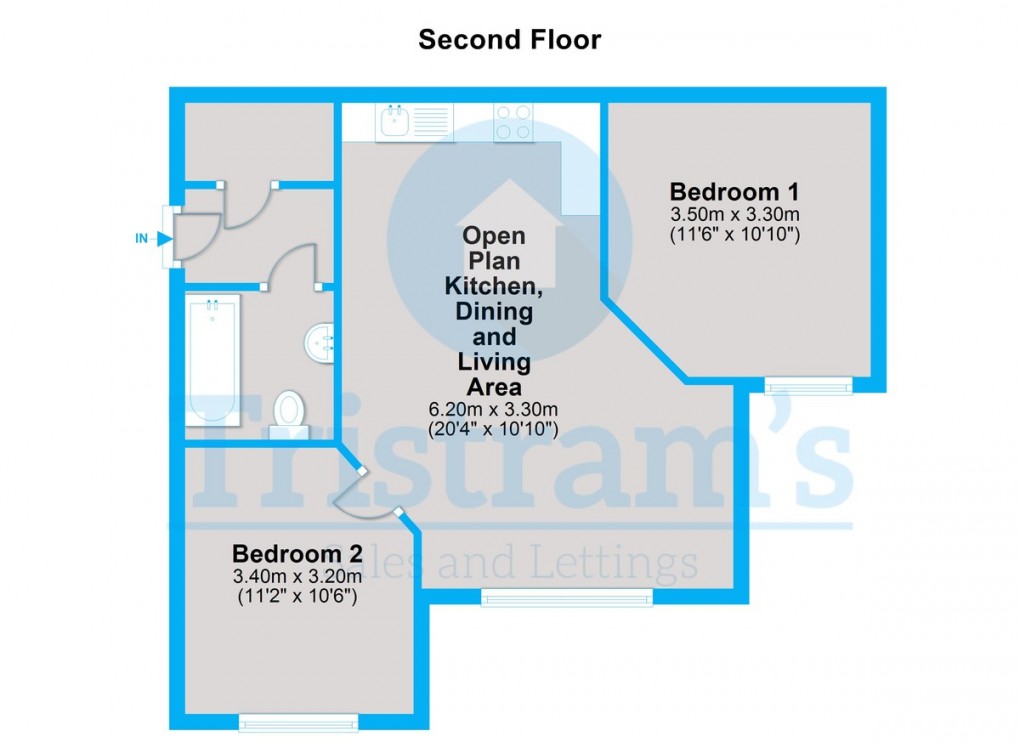 Floorplan for Brook Court, Radford