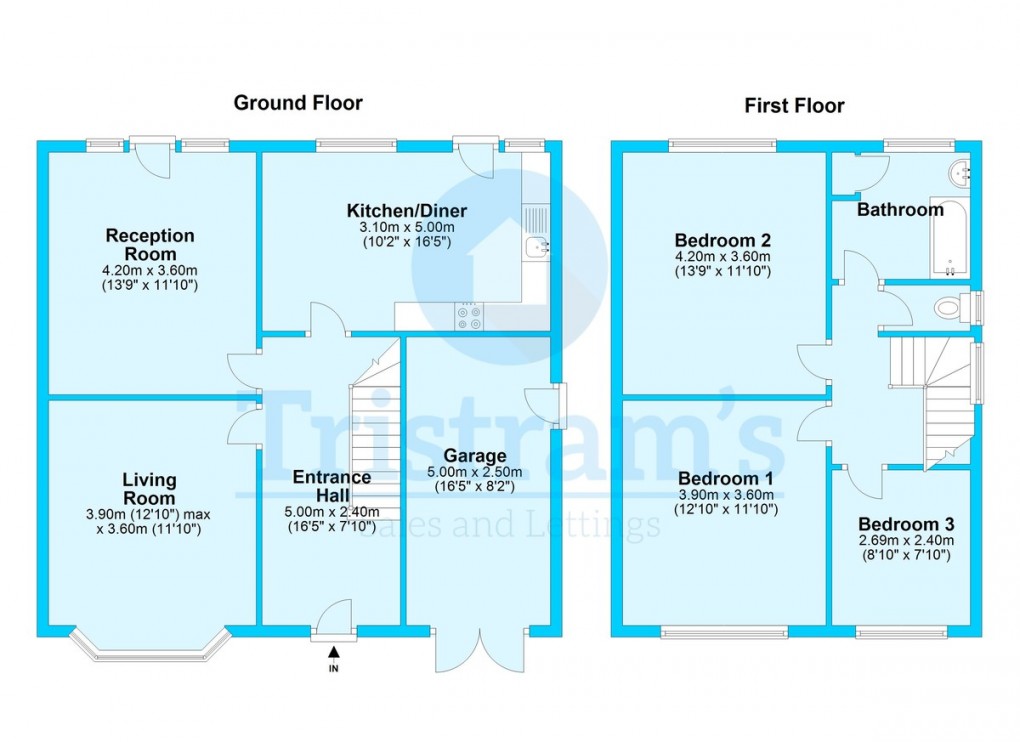 Floorplan for Leslie Road, Forest Fields