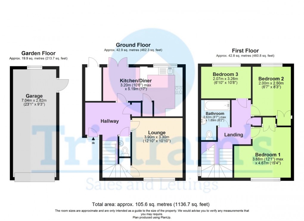 Floorplan for Moorsholm Drive, Wollaton