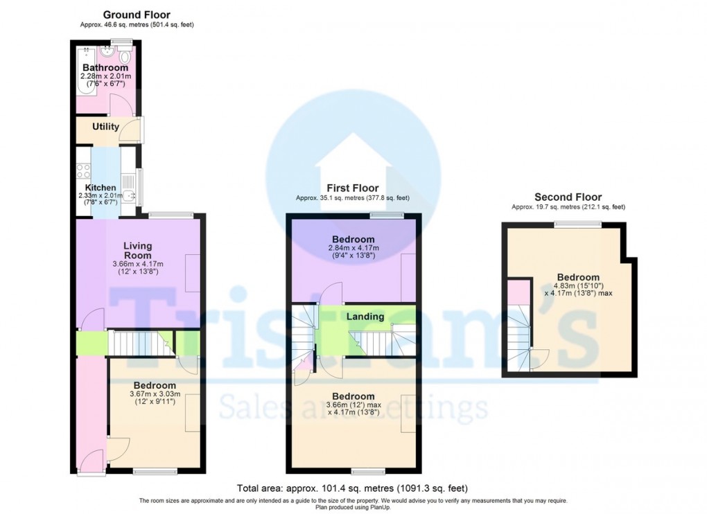 Floorplan for Woolmer Road, The Meadows