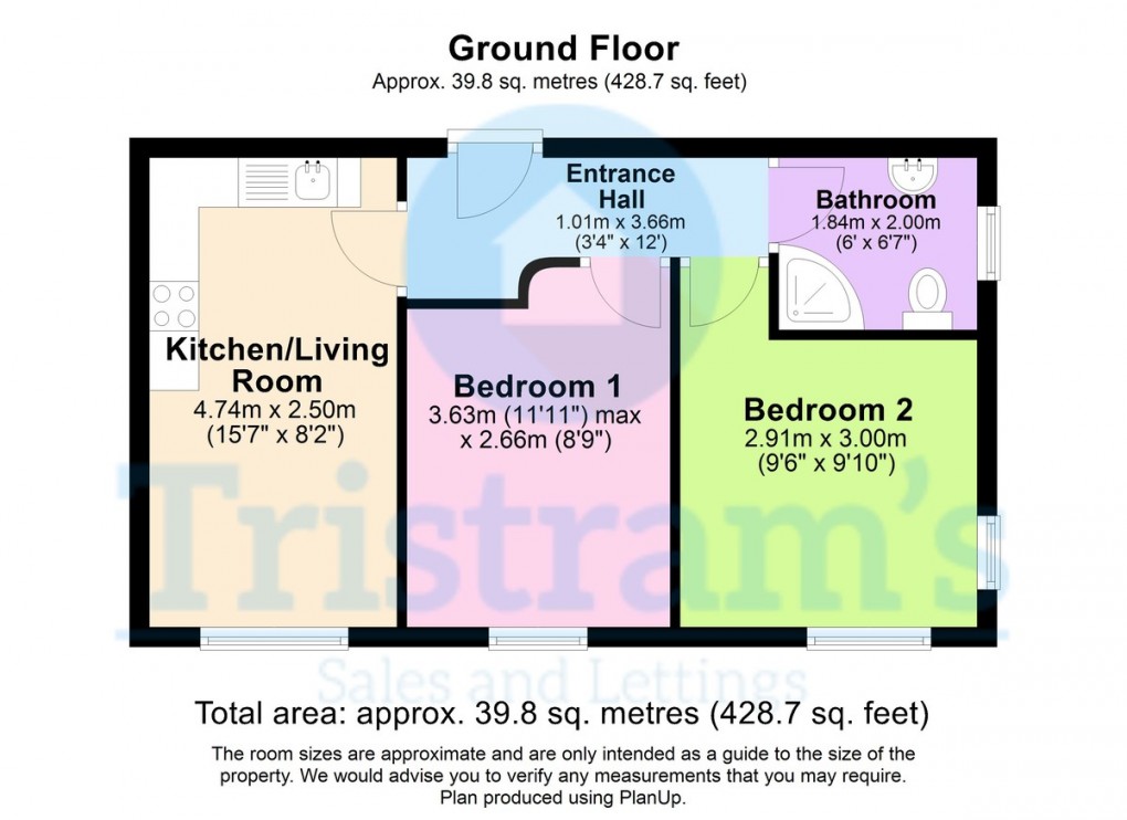 Floorplan for Church Street, Lenton