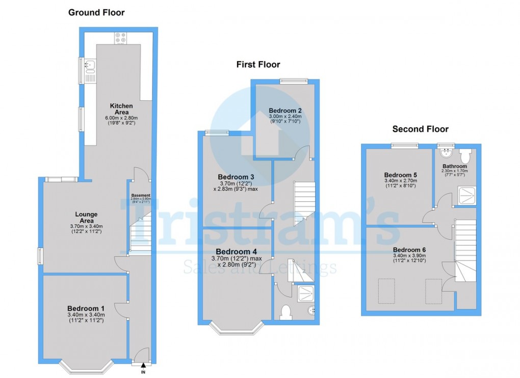 Floorplan for Johnson Road, Lenton