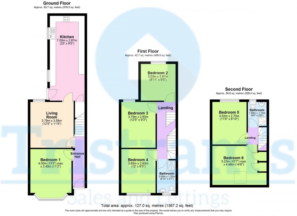 Floorplan for Elmsthorpe Avenue, Lenton