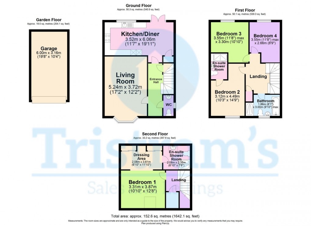 Floorplan for Airfield Way, Hucknall