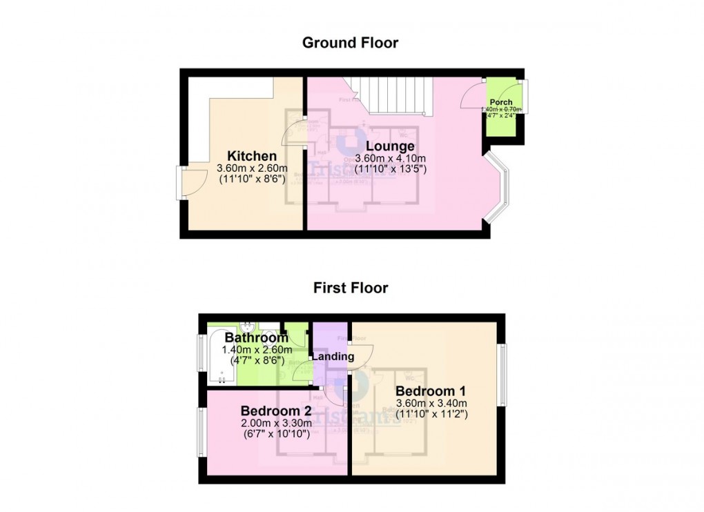 Floorplan for Kenilworth Avenue, Sutton-in-Ashfield