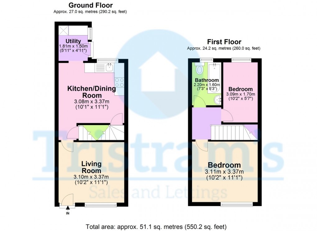 Floorplan for Finsbury Avenue, Sneinton