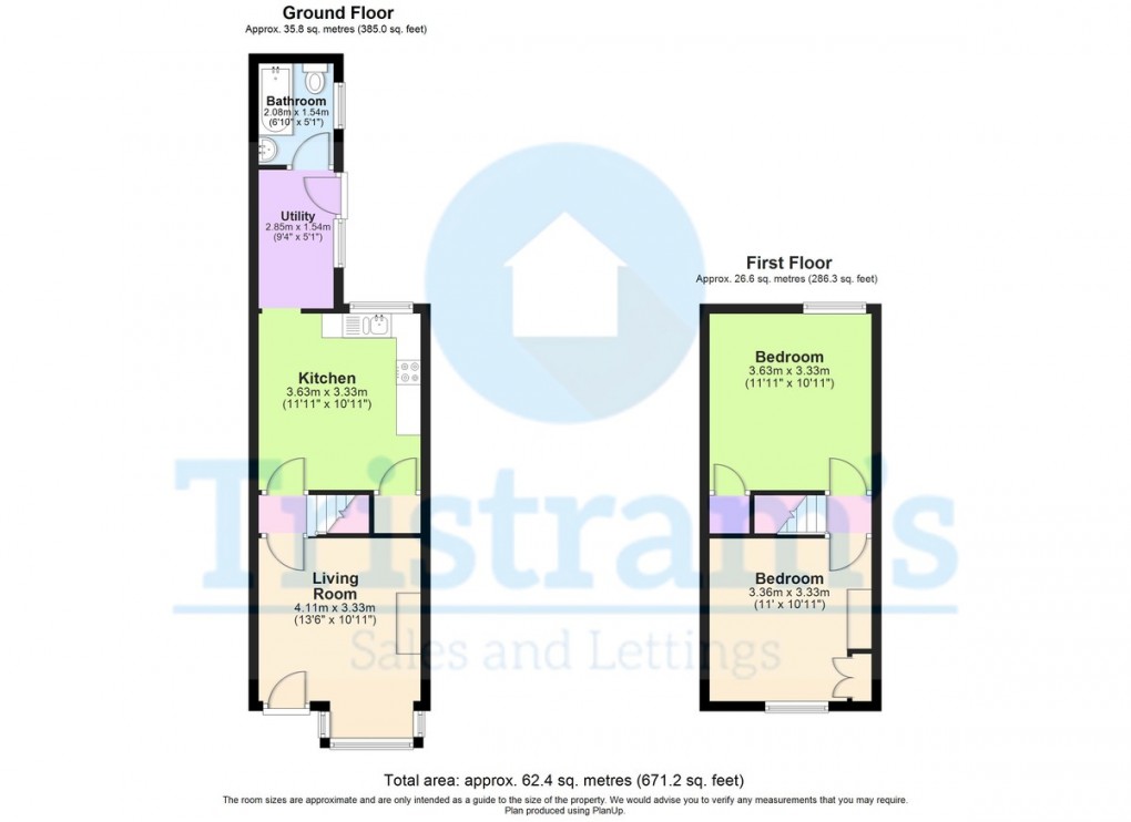 Floorplan for Sneinton, JP LETTINGS