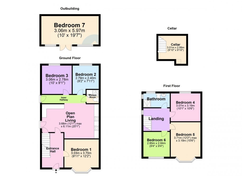 Floorplan for Rolleston Drive, Lenton