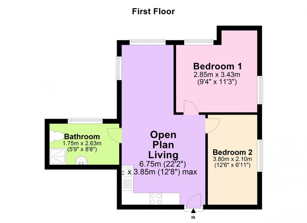 Floorplan for Katherine House, Alexandra Street, Carrington