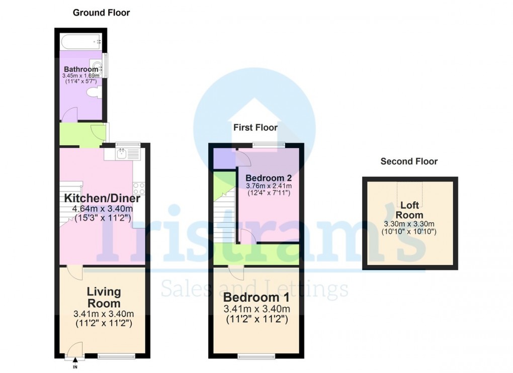 Floorplan for Vernon Avenue, Old Basford