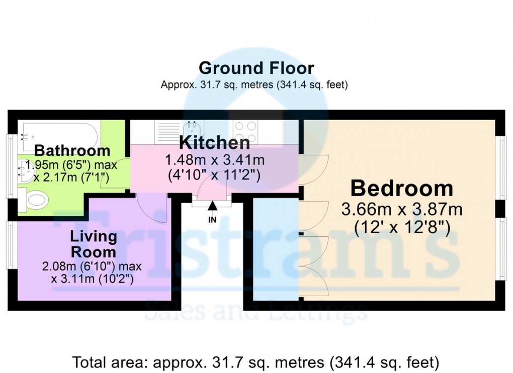 Floorplan for Uppingham Gardens, Nottingham