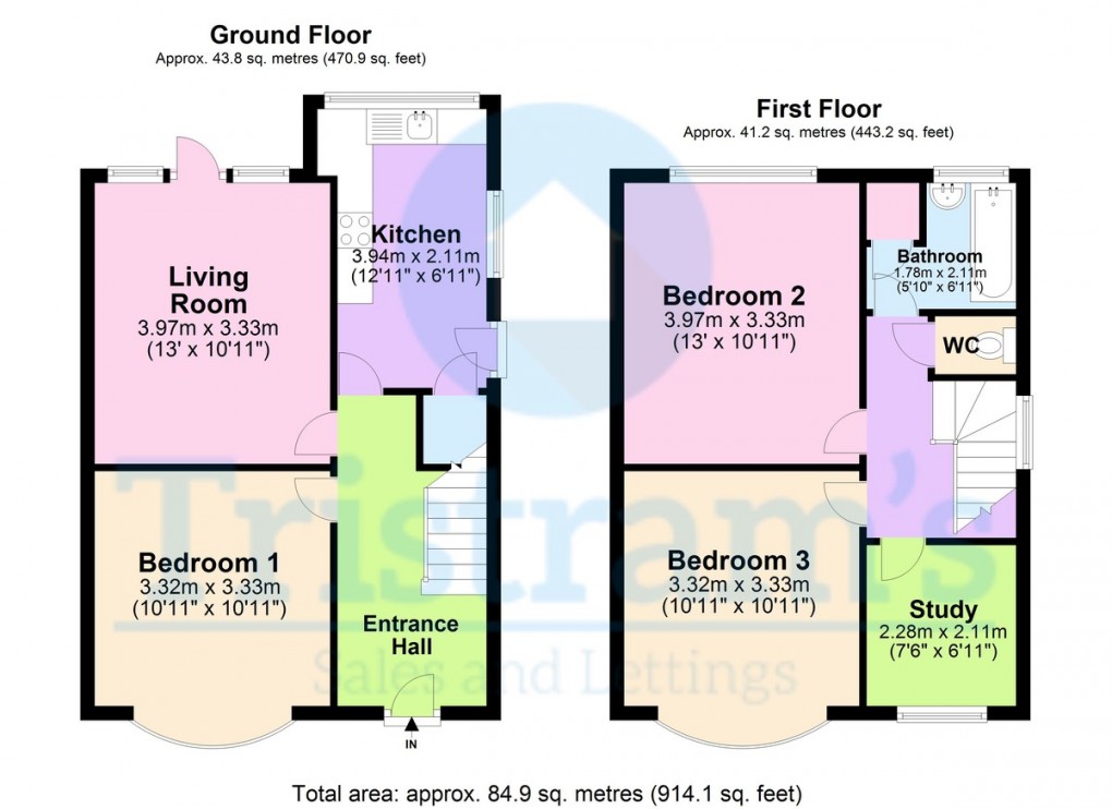 Floorplan for Hambledon Drive, Wollaton