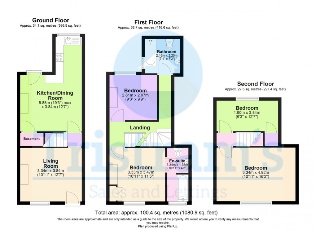 Floorplan for Carlingford Road, Hucknall