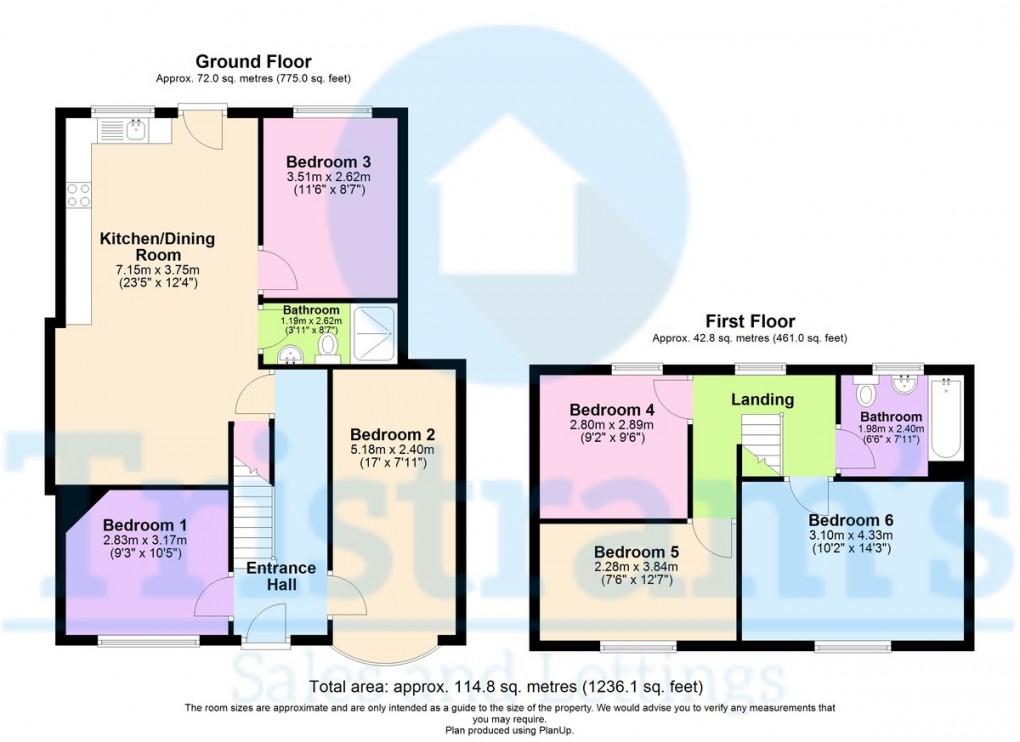 Floorplan for Charnock Avenue, Lenton