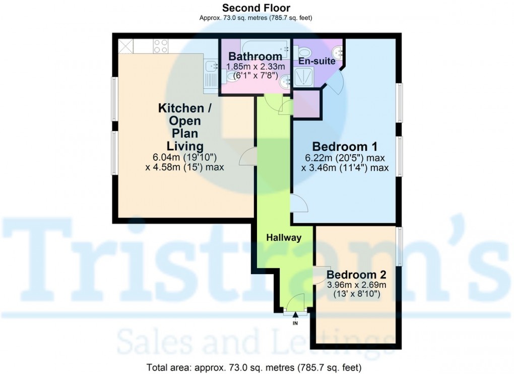 Floorplan for Bloomsbury Court, City Centre