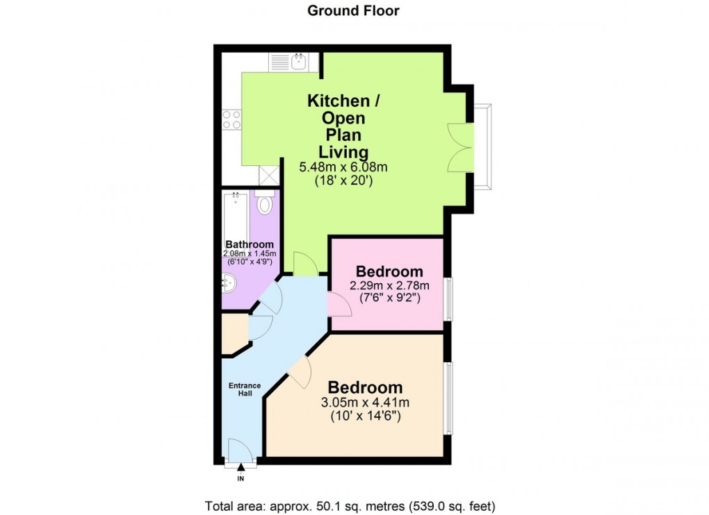 Floorplan for Braunton Crescent, Mapperley