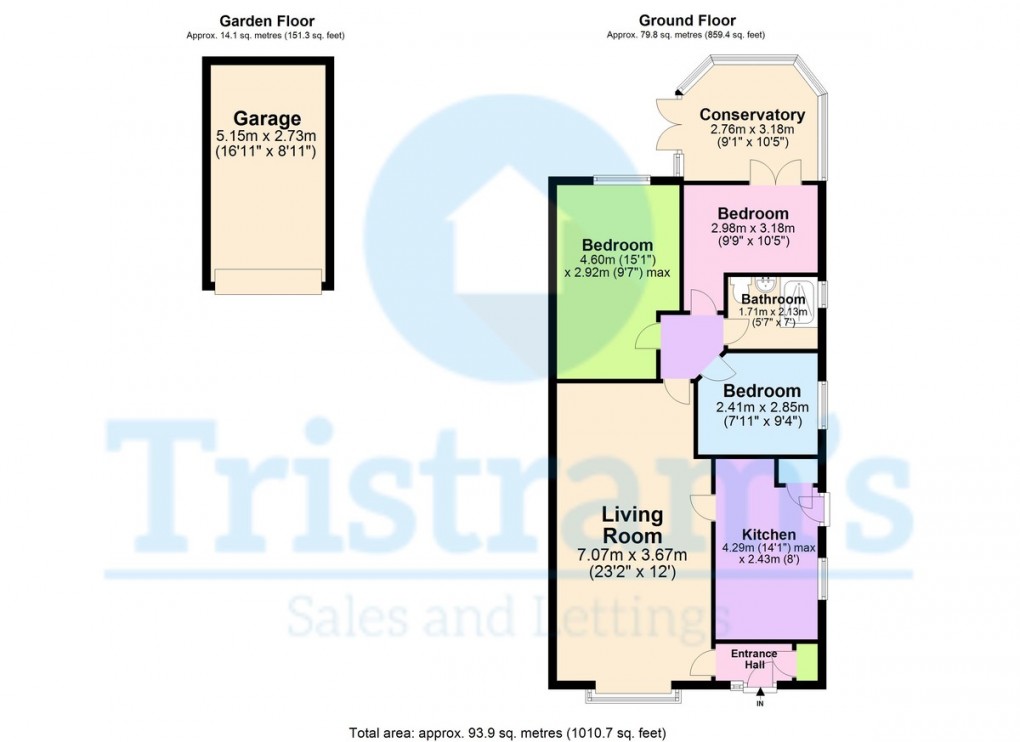 Floorplan for Winterbourne Drive, Stapleford