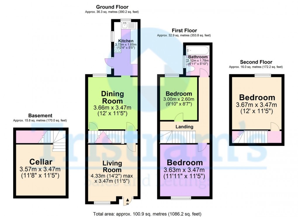 Floorplan for Egypt Road, Nottingham