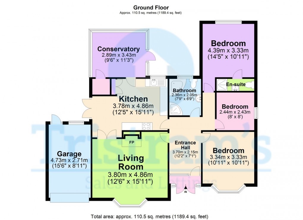 Floorplan for Ravensdale Drive, Wollaton