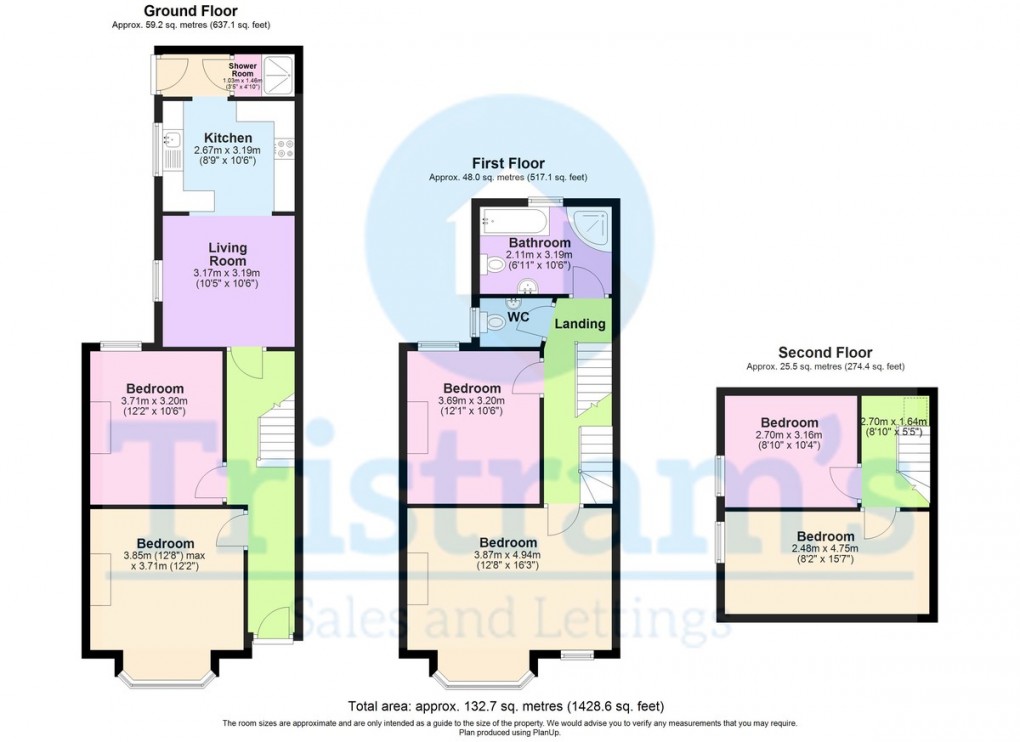 Floorplan for Kimbolton Avenue, Lenton