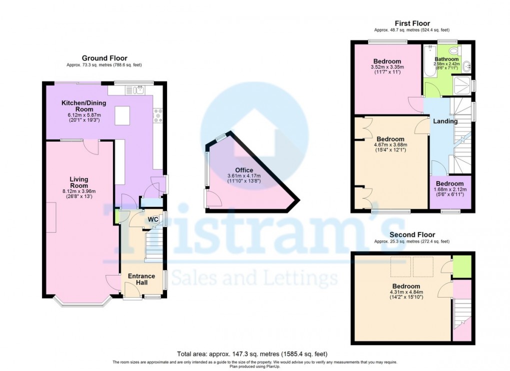 Floorplan for Rufford Avenue, Bramcote