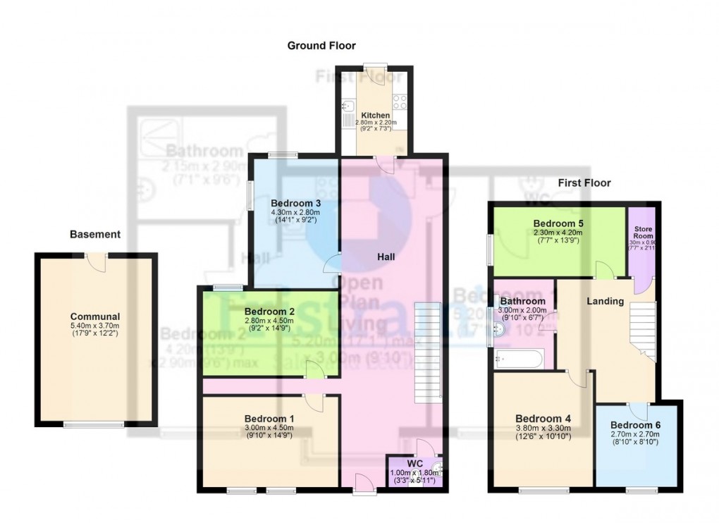 Floorplan for Ashbourne Street, Lenton