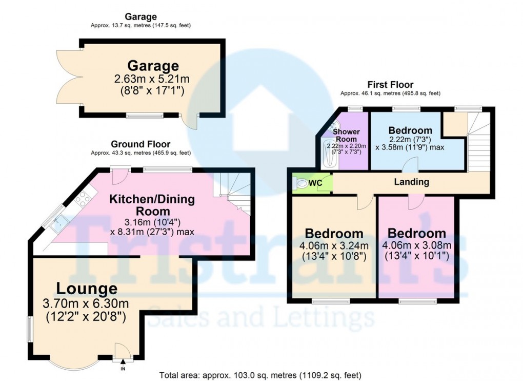 Floorplan for Hind Cottage, Owthorpe Lane, Kinoulton