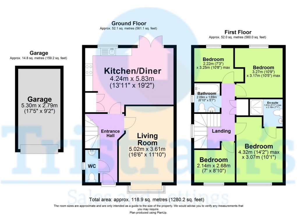 Floorplan for Lynncroft Street, Nottingham