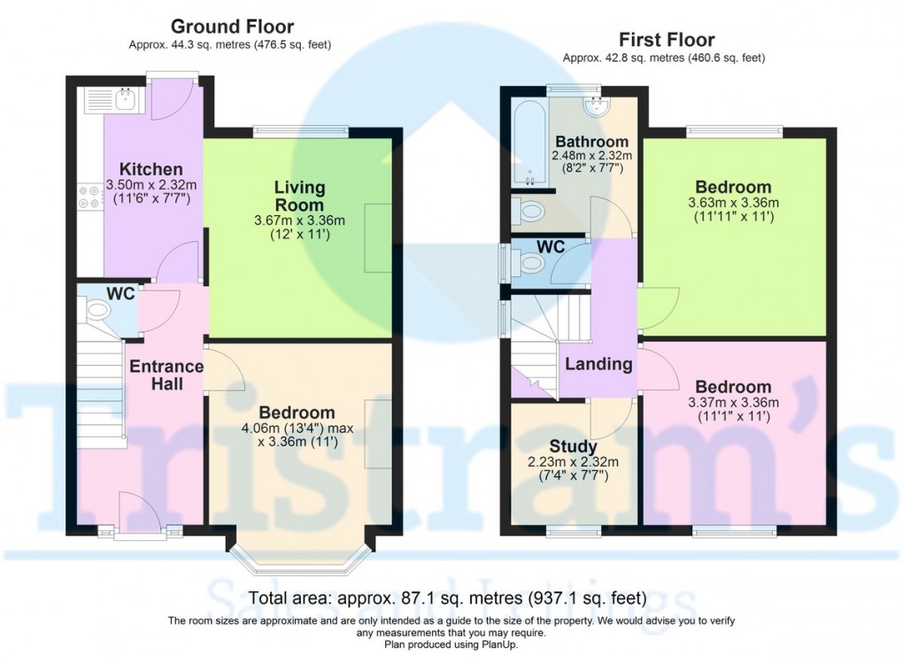 Floorplan for Clifton Boulevard, Nottingham