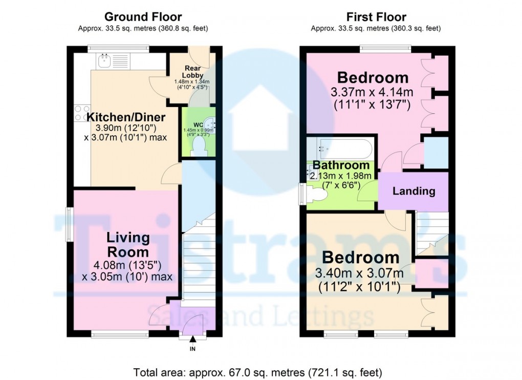 Floorplan for Boswell Street, Nottingham