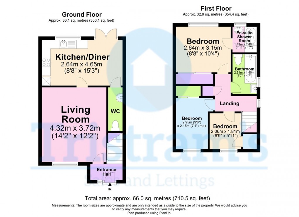 Floorplan for Longfield Avenue, Nottingham