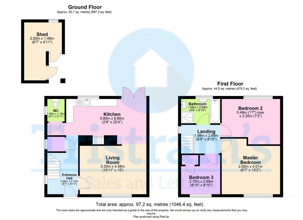 Floorplan for Trowell Avenue, Wollaton