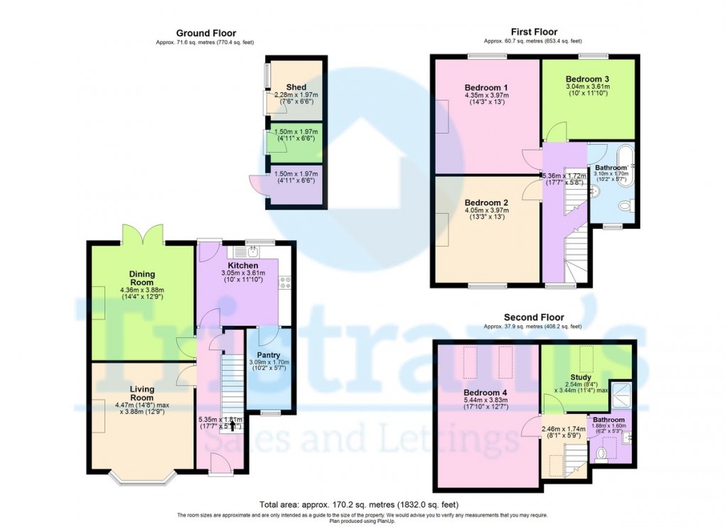 Floorplan for Mansfield Road, Heanor