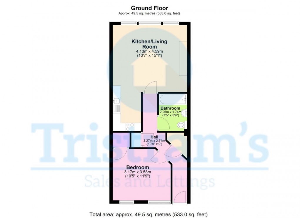 Floorplan for Regent Mews, Wollaton Street