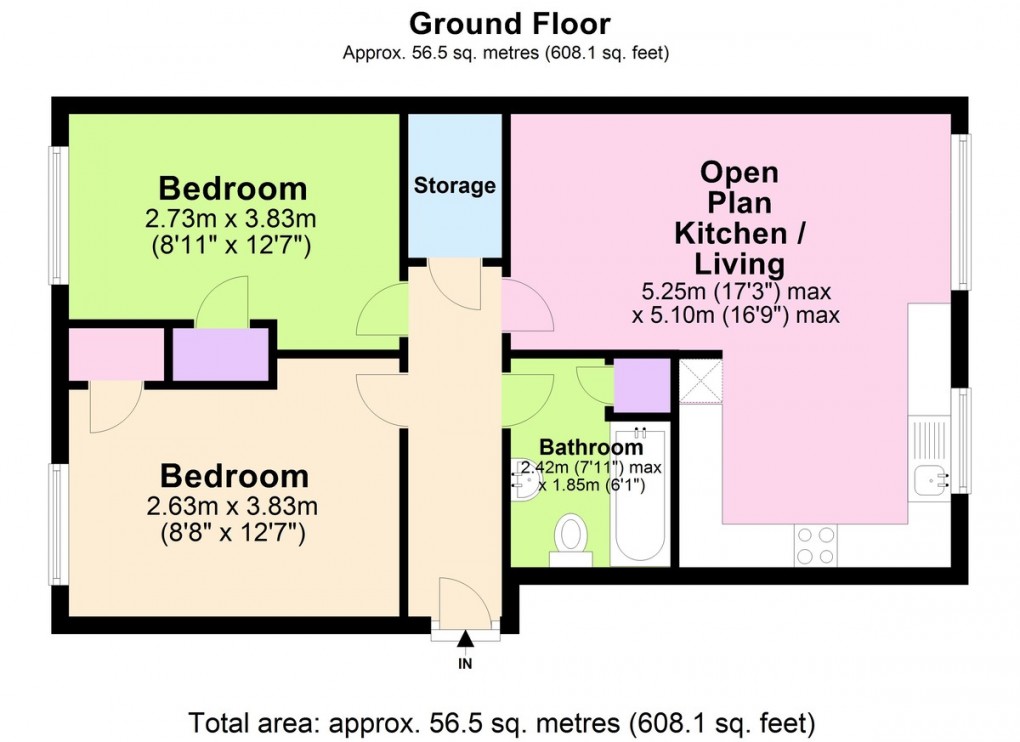 Floorplan for The Farthings, Nottingham